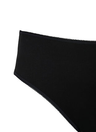 5-pack Bauwollunterhose mit normaler Taille, Black, Packshot image number 3