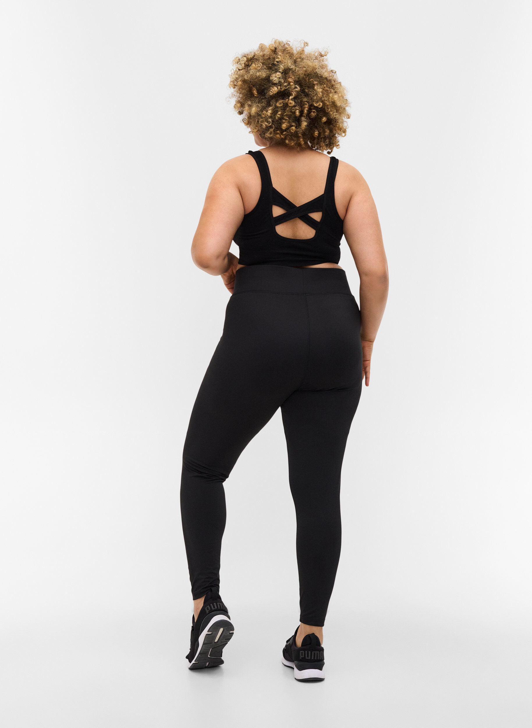 Zizzi Trainingstights, Black, Model image number 1