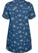 A-Linien-Kleid aus Denim mit Blumenmuster, Blau, Packshot image number 1