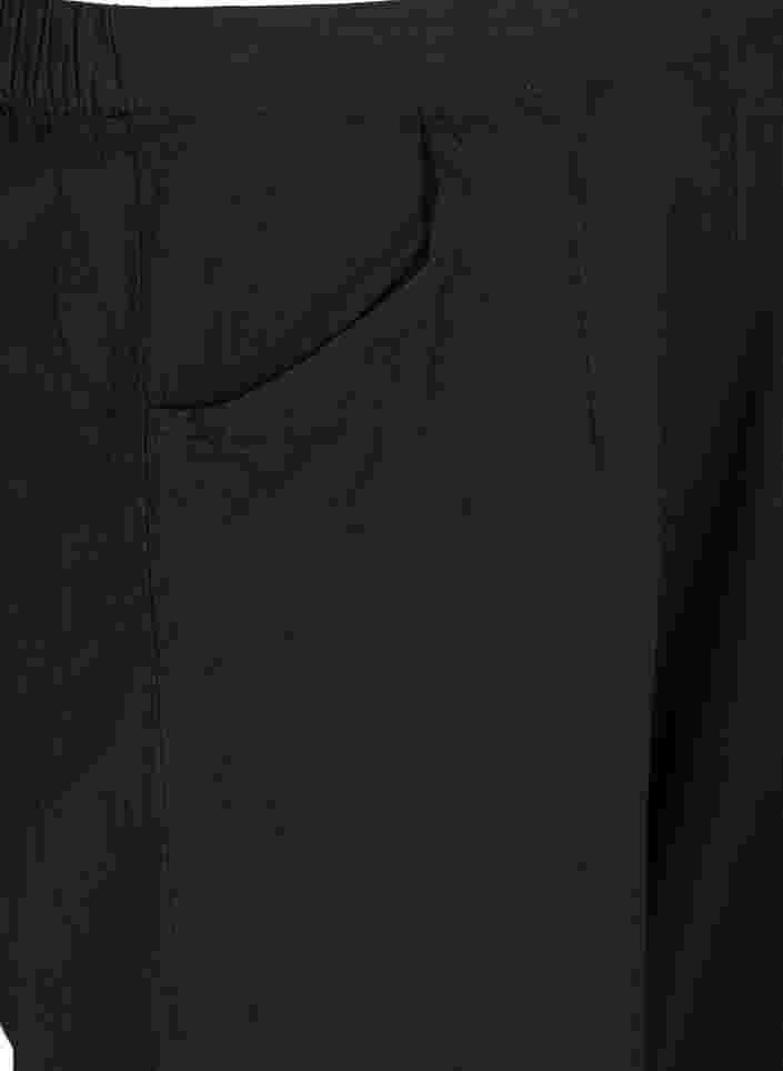 Lockere Culottes aus Baumwolle, Black, Packshot image number 2
