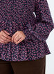 Bluse mit gesmoktem Oberteil und gebl&uuml;mtem Print, Blau, Model image number 3