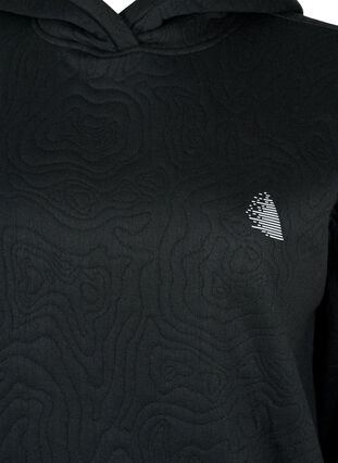 Sportliches Sweatshirt mit Kapuze, Black, Packshot image number 2