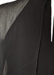 Knielanges Kleid aus Chiffon mit transparentem Cape, Schwarz, Packshot image number 3
