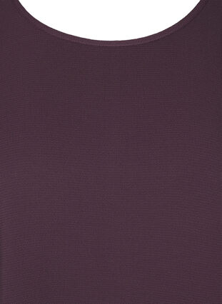 Bluse mit kurzen Ärmeln und Rundhalsausschnitt, Plum Perfect, Packshot image number 2