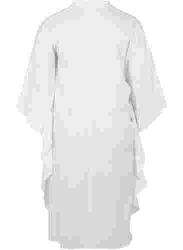 Strandkleid aus Baumwolle mit Knopfverschluss, Bright White, Packshot image number 1