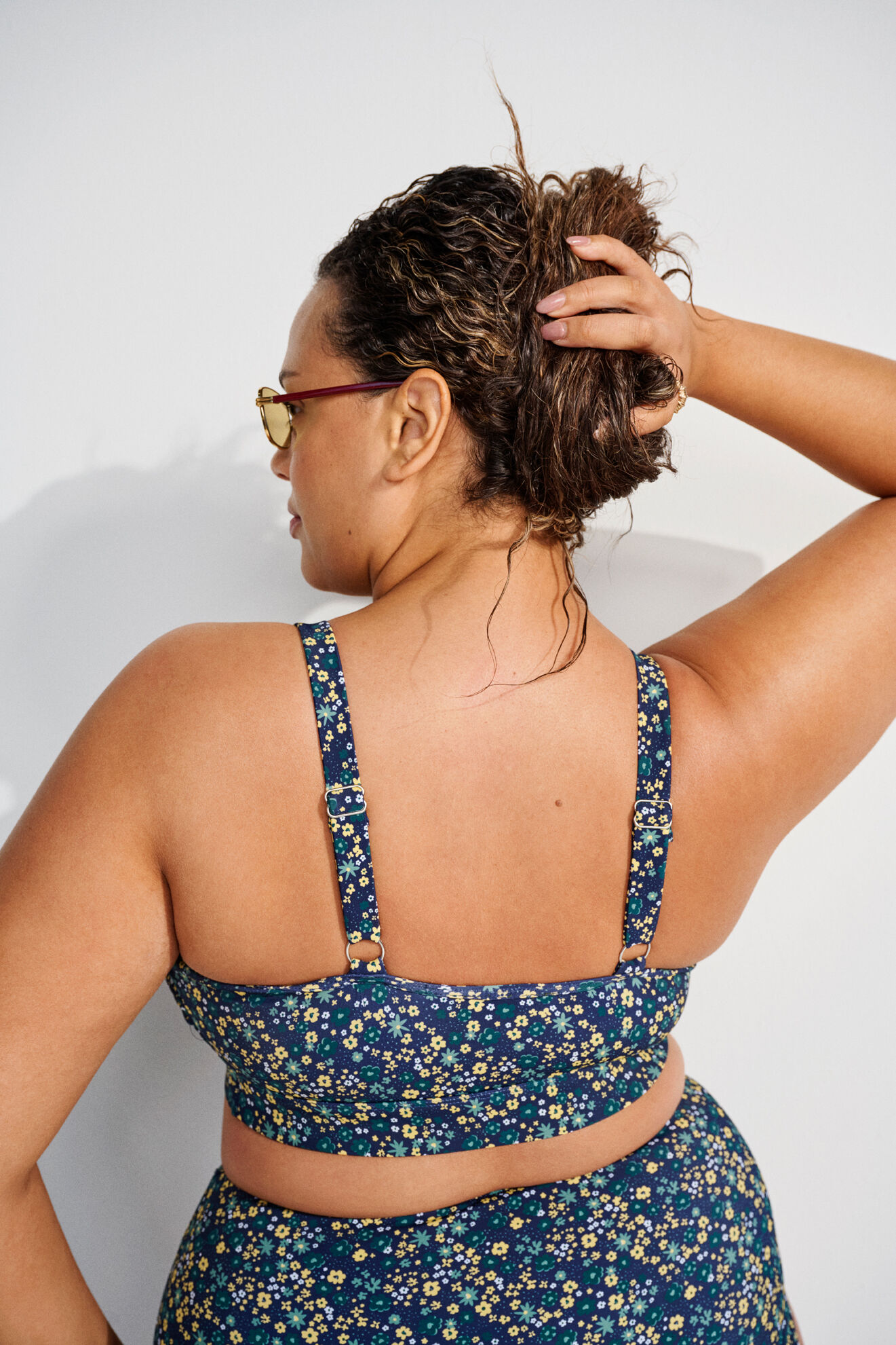 Zizzi Blumiger Bikini, , Model