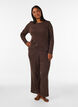 Pyjamahose aus Bio-Baumwolle mit Lochstickerei, Braun, Model image number 1