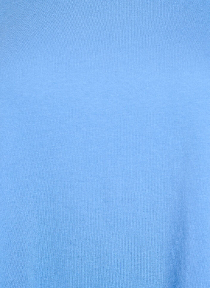 T-Shirt aus Baumwollmischung mit kurzen &Auml;rmeln, Blau, Packshot image number 2