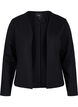 Einfarbiger kurzer offener Blazer, Black, Packshot image number 0