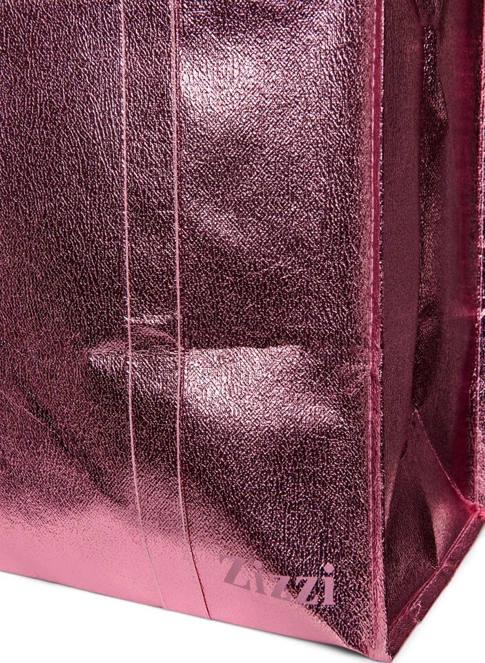 Einkaufstasche mit Reißverschluss, Rot, Packshot image number 2