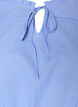 Baumwollbluse mit Bindeband und elastischer Taille, Blau, Packshot image number 2