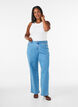 Wide-Leg-Jeans mit hoher Taille, Blau, Model image number 0