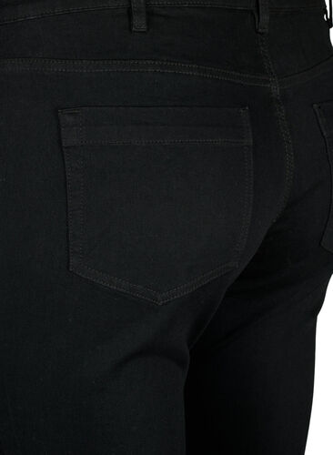 Slim Fit Emily Jeans mit normaler Taille, Black, Packshot image number 3
