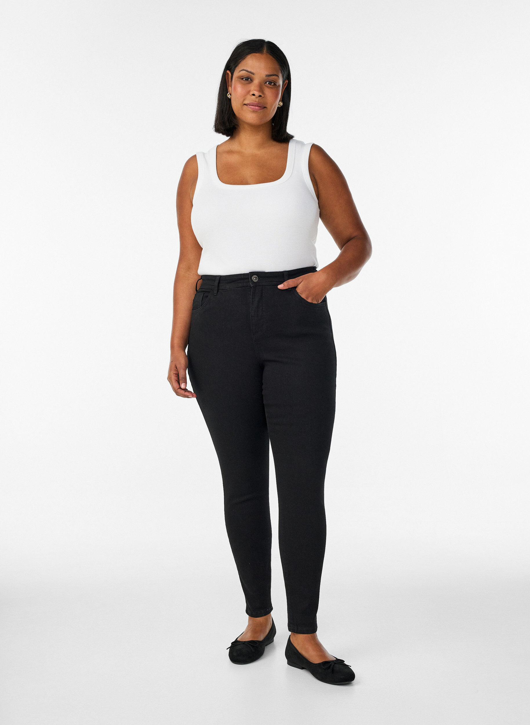 ZizziJeans mit Super Slim Fit, Schwarz, Model image number 0