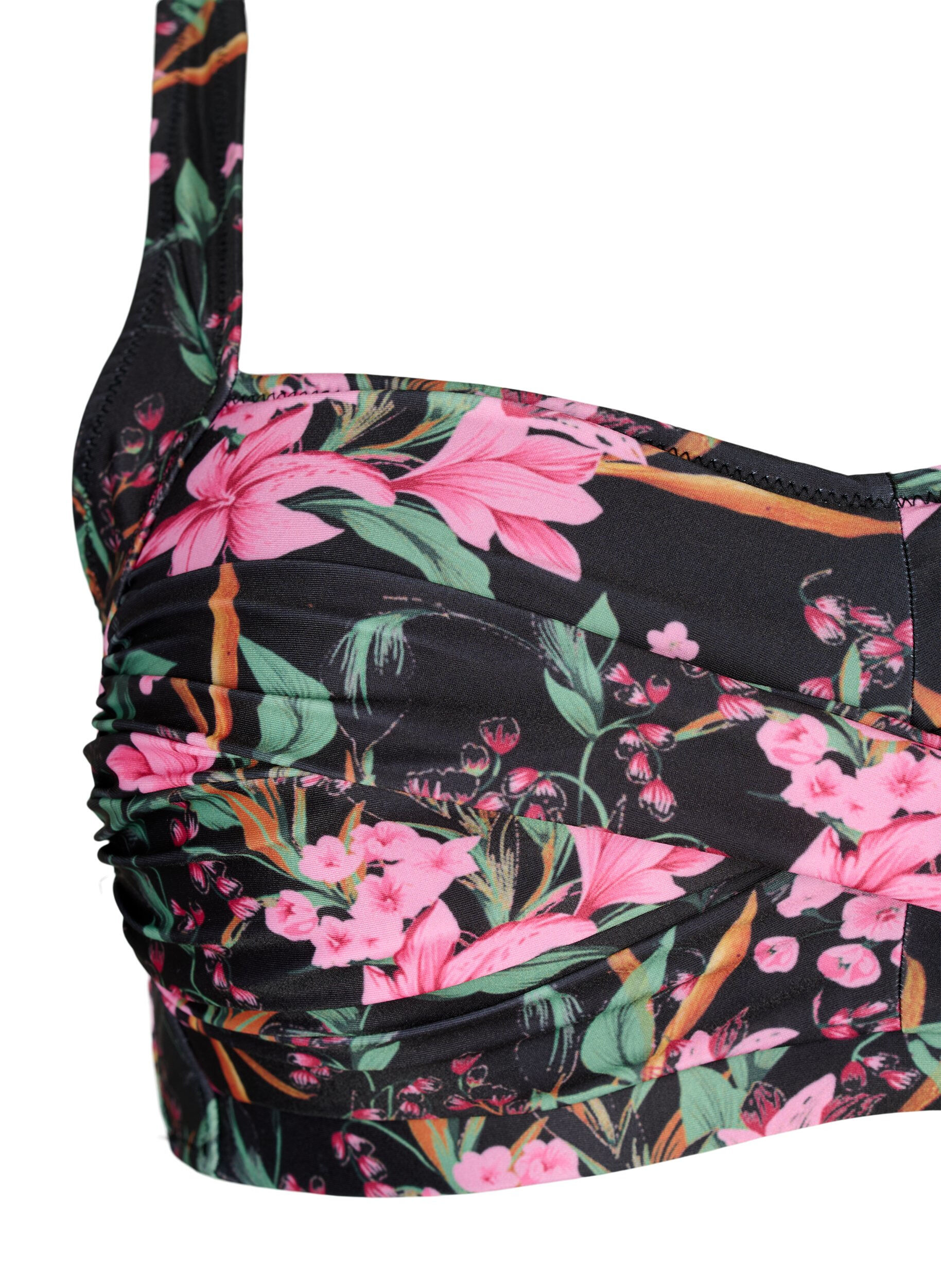 Zizzi Bedrucktes Bikini-Top, Palm Leaf AOP, Packshot image number 2