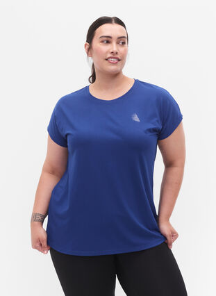 Kurzärmeliges Trainings-T-Shirt, Sodalite Blue, Model image number 0