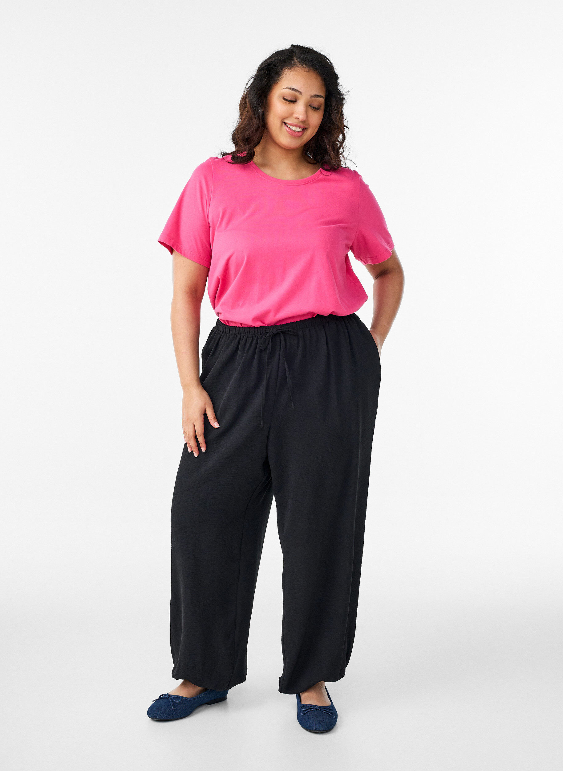 ZizziT-Shirt mit Print, Pink, Model image number 1