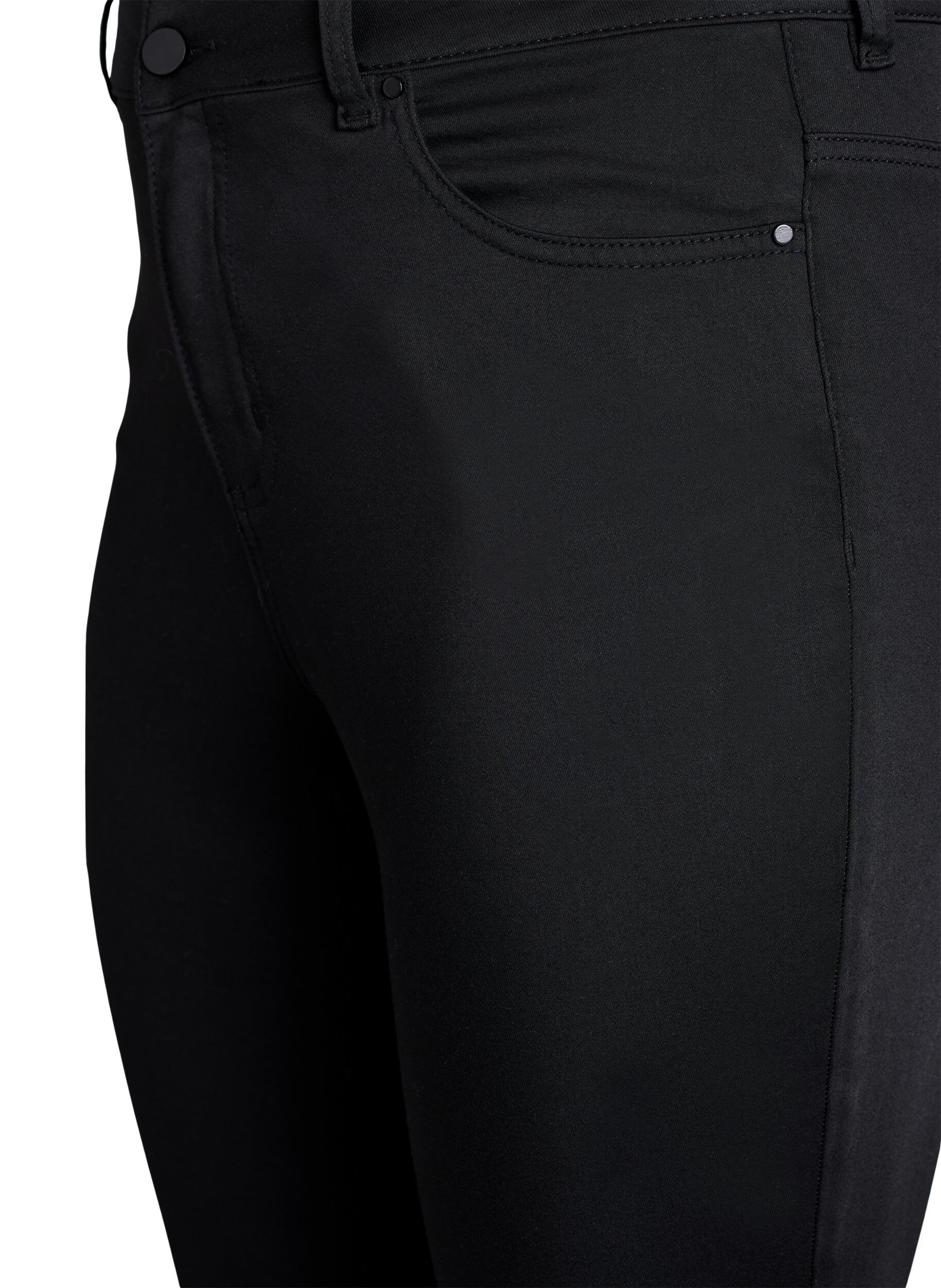 Zizzi Amy High-Waist Jeans in Schwarz, Schwarz, Packshot image number 2