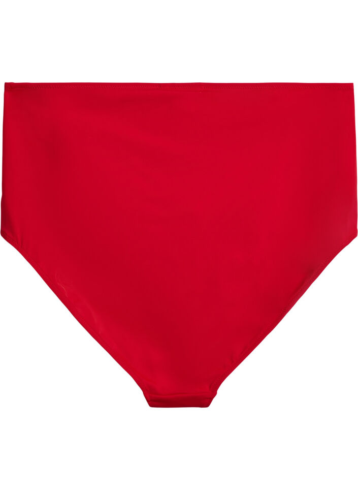 Bikini-Unterteile mit hoher Taille, Rot, Packshot image number 1