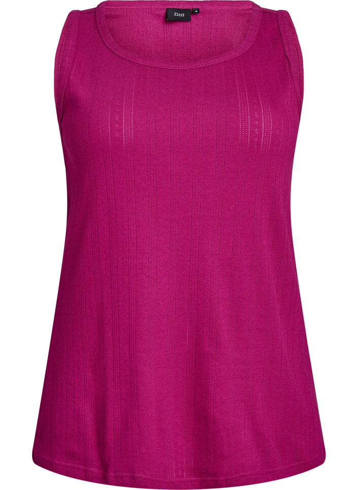 Nachthemd aus Bio-Baumwolle mit Strukturmuster, Pink, Packshot image number 0