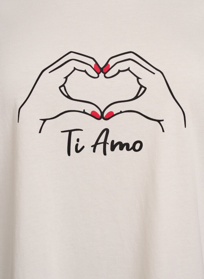 T-Shirt mit Print, Wei&szlig;, Packshot image number 2