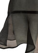 Kurzes Kleid aus Organza mit R&uuml;schensaum, Schwarz, Packshot image number 3