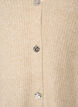 Strickjacke mit V-Ausschnitt und Rippstruktur, Beige, Packshot image number 2