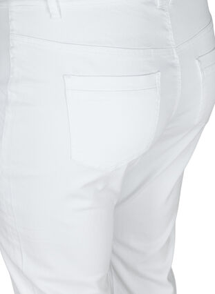 Slim Fit 3/4-Hose mit Schlitz, White, Packshot image number 3