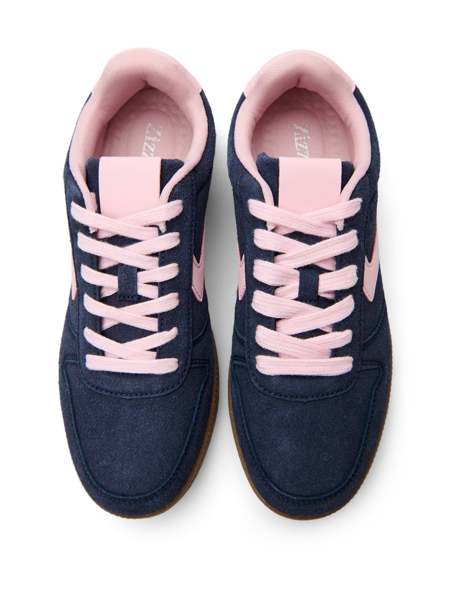 Zizzi Sneaker aus Wildlederimitat, Blau, Packshot image number 2