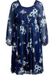 Partykleid aus Chiffon mit langen &Auml;rmeln, Blau, Packshot image number 0