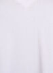 Einfaches T-Shirt aus Baumwolle mit V-Ausschnitt., Weiß, Packshot image number 2