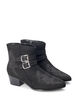 Extra-Weite - Stiefelette mit Nieten und Schnallen, Black, Packshot image number 1