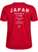 T-Shirt mit Textaufdruck und Rundhalsausschnitt, Rot, Packshot image number 1
