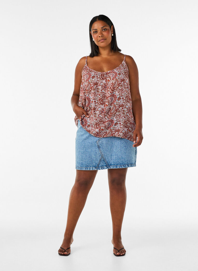 Tr&auml;gertop aus Viskose, Pink, Model image number 1