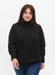 Viskose Bluse mit Schürze, Black, Model image number 0