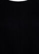 Strickkleid mit Rundhalsausschnitt und Strickmuster, Black, Packshot image number 2