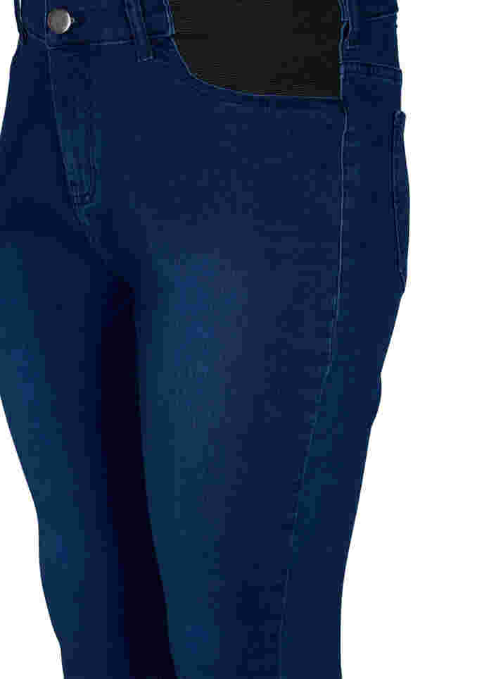 Superschlanke Amy-Jeans mit elastischem Bund, Dark blue, Packshot image number 2