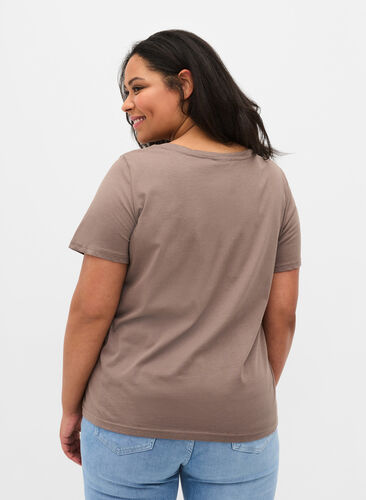 Kurzarm T-Shirt aus Baumwolle mit Aufdruck, Falcon WAYS, Model image number 1