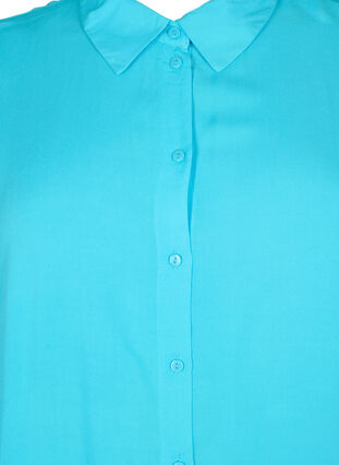 Langes Hemd aus Viskose, Blue Atoll, Packshot image number 2