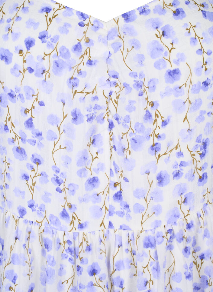 Sommerkleid mit Blumenmotiv und Spitzendetails, Sand Verbena AOP, Packshot image number 2