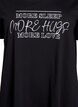 Kurz&auml;rmeliges Nachthemd aus Bio-Baumwolle, Schwarz, Packshot image number 2