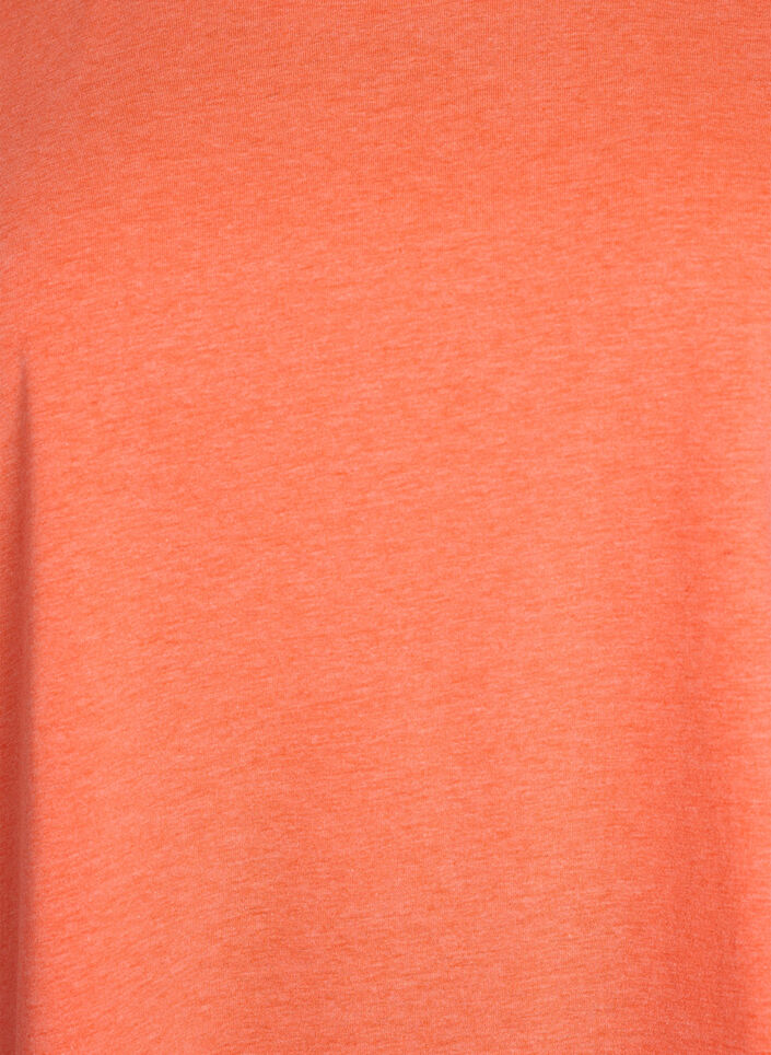 Neonfarbenes T-Shirt aus Baumwolle, Orange, Packshot image number 2