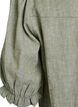 Bluse aus Leinen und Viskose mit 1/2-&Auml;rmeln, Gr&uuml;n, Packshot image number 3
