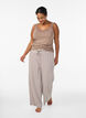 Top aus Viskose mit Spitze, Beige, Model image number 1