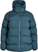 Kurze Steppjacke mit abnehmbarer Kapuze, Gr&uuml;n, Packshot image number 0