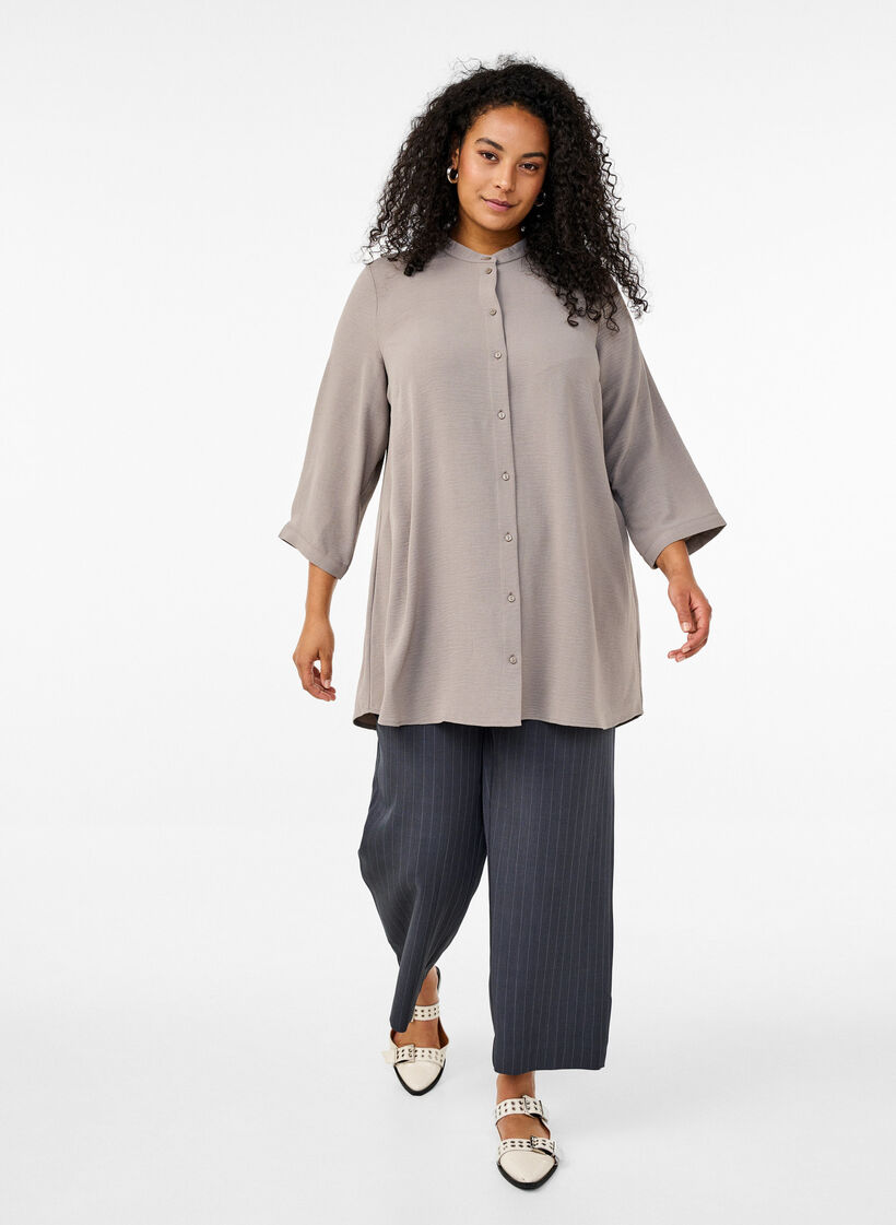 Tunika mit 3/4-&Auml;rmeln, Beige, Model image number 1