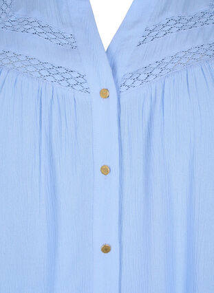 Ärmellose Bluse aus Viskose mit Häkeldetail, Serenity, Packshot image number 2