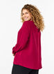 Bluse mit Spitzendetail, Red Plum, Model image number 1