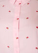 Hemdbluse mit Blumenstickerei, Pink, Packshot image number 2