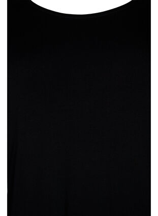 Langarm Viskosebluse mit Spitzendetail, Black, Packshot image number 2